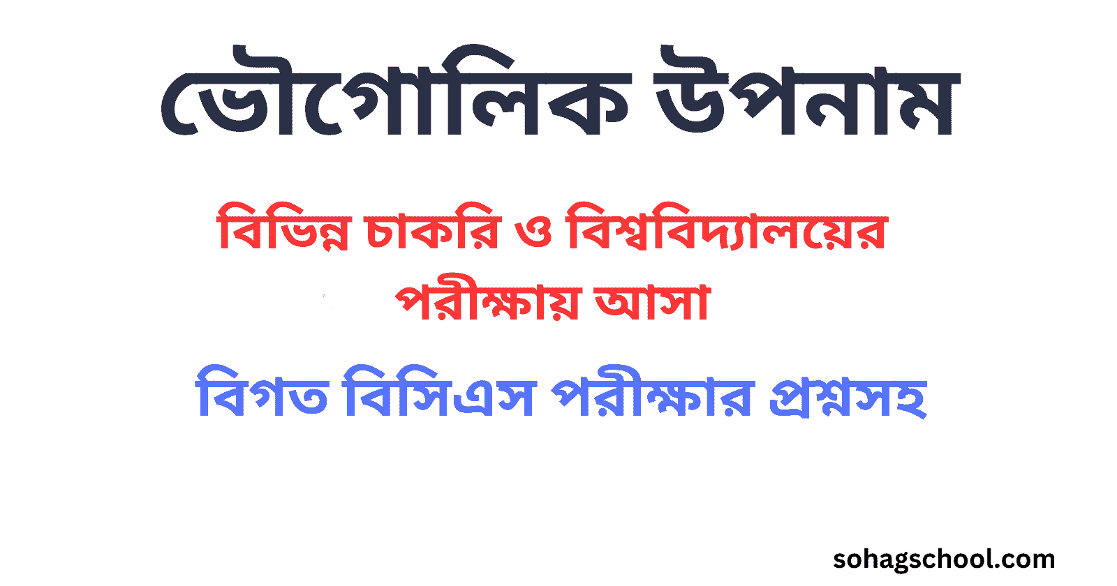 ভৌগোলিক উপনাম