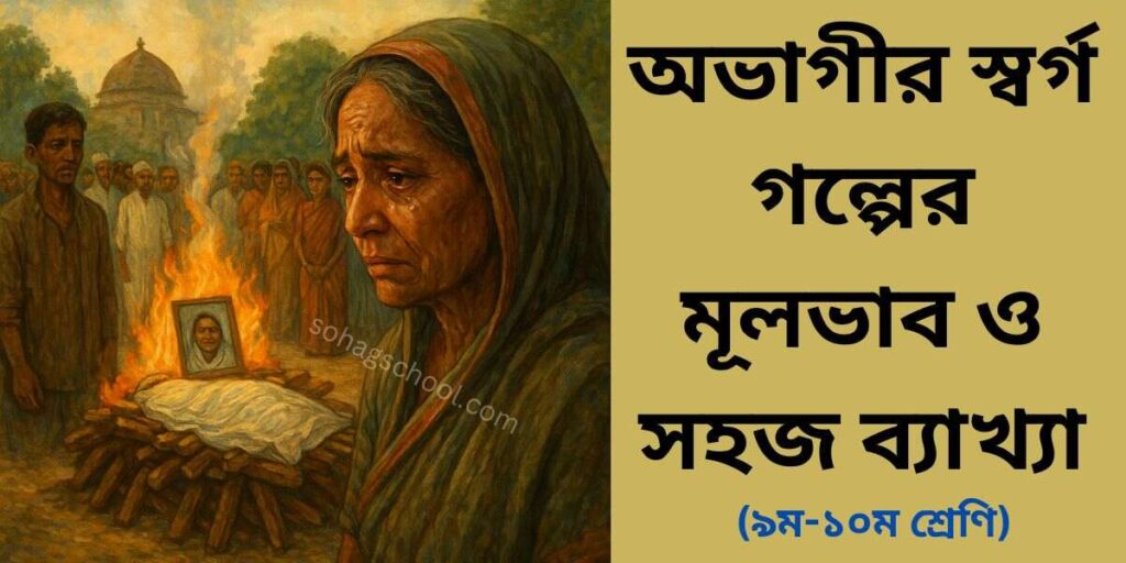অভাগীর স্বর্গ গল্পের মূলভাব ও বিষয়বস্তু