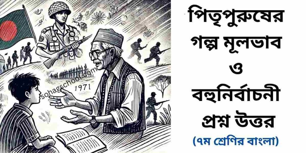 পিতৃপুরুষের গল্প মূলভাব ও বহুনির্বাচনী প্রশ্ন উত্তর