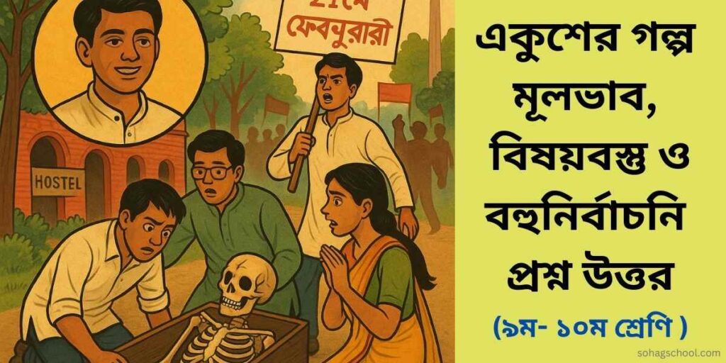 একুশের গল্প মূলভাব, বিষয়বস্তু ও বহুনির্বাচনি প্রশ্ন উত্তর