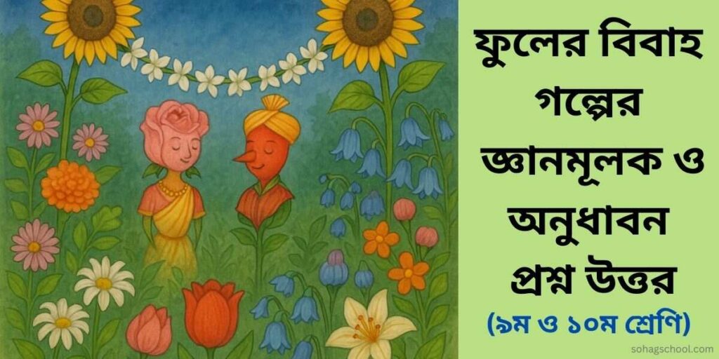 ফুলের বিবাহ গল্পের জ্ঞানমূলক প্রশ্ন ও অনুধাবনমূলক প্রশ্ন উত্তর