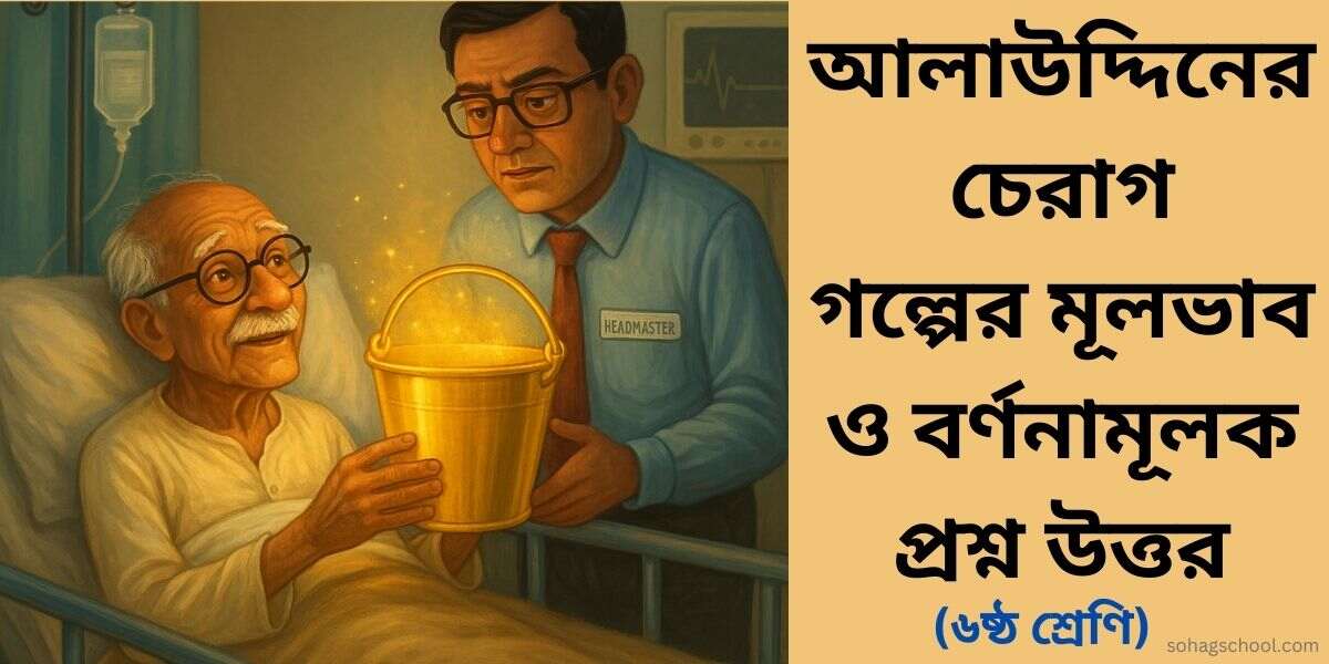 আলাউদ্দিনের চেরাগ গল্পের মূলভাব ও বর্ণনামূলক প্রশ্ন উত্তর