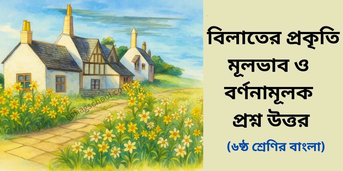 বিলাতের প্রকৃতি মূলভাব ও বর্ণনামূলক প্রশ্ন উত্তর