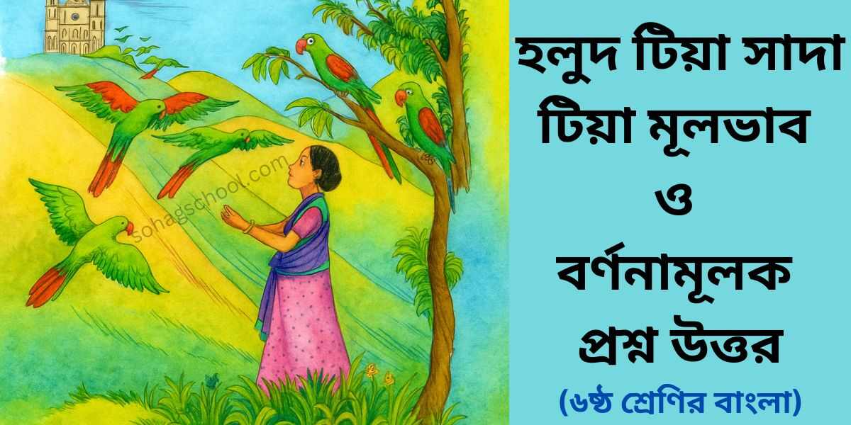 মারমা রূপকথা হলুদ টিয়া সাদা টিয়া মূলভাব ও বর্ণনামূলক প্রশ্ন উত্তর