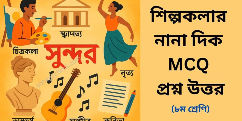 শিল্পকলার নানা দিক MCQ | বহুনির্বাচনি প্রশ্ন উত্তর