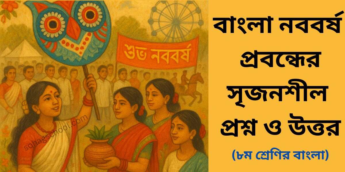 বাংলা নববর্ষ প্রবন্ধের সৃজনশীল প্রশ্ন
