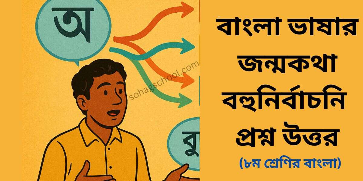 বাংলা ভাষার জন্মকথা MCQ | বহুনির্বাচনি প্রশ্ন উত্তর
