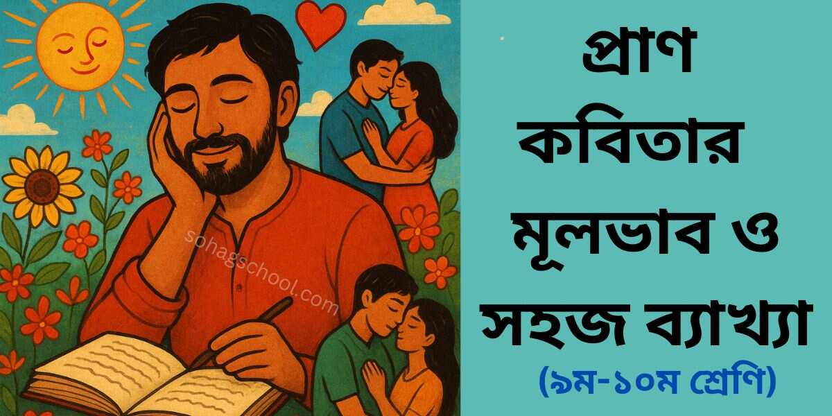 প্রাণ কবিতার মূলভাব ও ব্যাখ্যা
