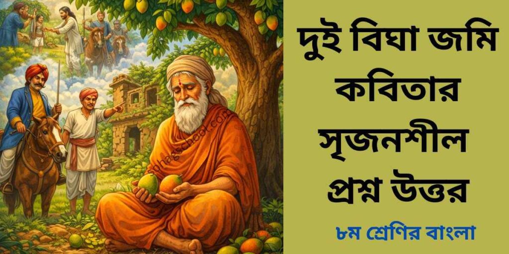 দুই বিঘা জমি কবিতার সৃজনশীল প্রশ্ন ও উত্তর