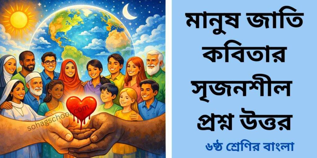 মানুষ জাতি কবিতার সৃজনশীল প্রশ্ন উত্তর
