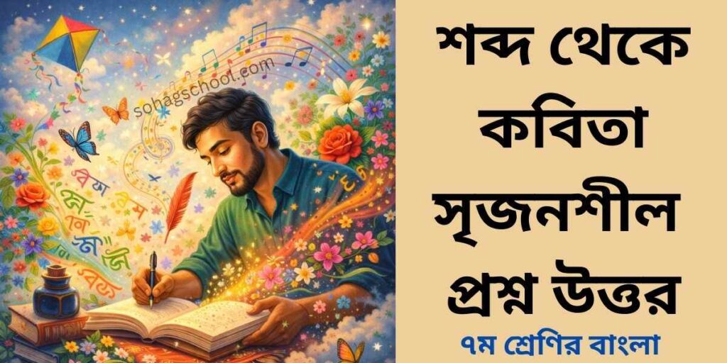 শব্দ থেকে কবিতা সৃজনশীল প্রশ্ন ও উত্তর