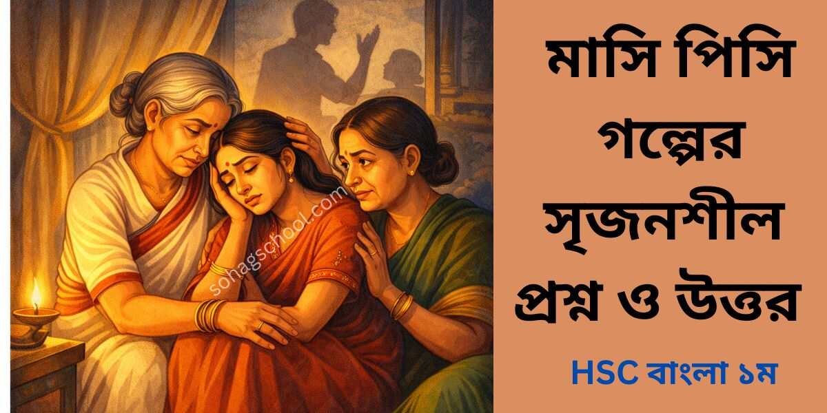 মাসি পিসি গল্পের সৃজনশীল প্রশ্নের উত্তর